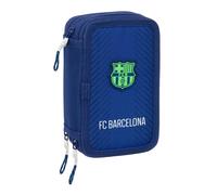 Safta F.C. BARCELONA NAVY BLUE - School Pencil Case with 37 Tools Included, Children's Pencil Case, Child, Ideal for Children from 5 to 14 Years, Comfortable and Versatile, Quality and Resistance,