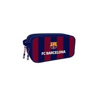 Safta F.c Barcelona With Two Zippers Wash Bag Blue