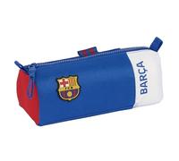 SAFTA FC Barcelona 2nd Equipment Pencil Case with Zip and Compartment, Unisex, Blue, 21 x 7 x 8 cm