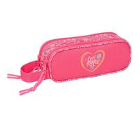 Safta FEELING - Children's Double Pencil Case, Children's Pencil Case, Ideal for School-Aged Children, Comfortable and Versatile, Quality and Resistance, 21 x 6 x 8 cm, multicoloured, M, Casual