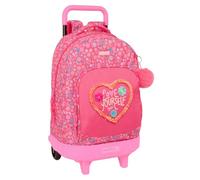 Safta FEELING - Large Backpack with Wheels, Compact, Removable, Ideal for Children of Different Ages, Comfortable and Versatile, Quality and Resistance, 33 x 22 x 45 cm, multicoloured, M, Casual