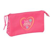 Safta FEELING - Triple Pencil Case, Children's Pencil Case, Ideal for School-Aged Children, Comfortable and Versatile, Quality and Resistance, 22 x 3 x 12 cm, multicoloured, M, Casual