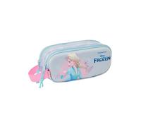 Safta Frozen 3D - Double 3D Pencil Case, Children's Pencil Case, Ideal for School-Aged Children, Comfortable and Versatile, Quality and Resistance, 21 x 6 x 8 cm, Lilac Colour, lilac, Estándar, Casual