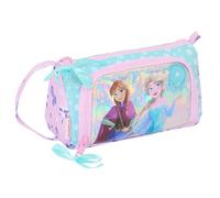 Safta Frozen Cool Days - Pencil Case with Empty Pop Up Pocket, Children's Pencil Case, Ideal for School Children, Comfortable and Versatile, 20 x 8.5 x 11 cm, Purple/Sky Blue, Violet/Sky Blue,