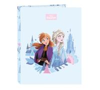 Safta FROZEN ICE MAGIC - Folder with 4 Rings, Ideal for Children of Different Ages, Comfortable and Versatile, Quality and Resistance, 26.5 x 33 cm, light blue, M, Casual