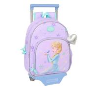 Safta Frozen Spirit - Children's Backpack with Trolley 705, Ideal for Children of Different Ages, Comfortable and Versatile, Quality and Resistance, 28 x 10 x 34 cm, lilac, M, Casual