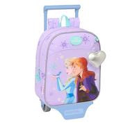 Safta Frozen Spirit - Nursery Backpack with Trolley, Ideal for Children of Different Ages, Comfortable and Versatile, Quality and Resistance, 22 x 10 x 27 cm, lilac, M, Casual