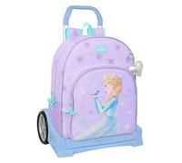 Safta FROZEN SPIRIT - School Backpack 180, Ergonomic Back, with Evolution Trolley, Ideal for Children of Different Ages, Comfortable and Versatile, Quality and Resistance, 33 x 14 x 42 cm, lilac, M