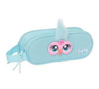 Safta FURBY - Children's Double Pencil Case, Children's Pencil Case, Ideal for School-Aged Children, Comfortable and Versatile, Quality and Resistance, 21 x 6 x 8 cm, sky blue, M, Casual