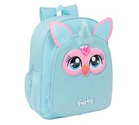 Safta FURBY - Children's School Backpack, Adaptable to Trolley, Ideal for School Children, Comfortable and Versatile, Quality and Resistance, 32 x 12 x 38 cm, sky blue, M, Casual