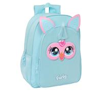 Safta FURBY - Children's School Backpack, Children's Backpack, Adaptable to Trolley, Ideal for School Children, Comfortable and Versatile, Quality and Resistance, 33 x 14 x 42 cm, sky blue, M, Casual