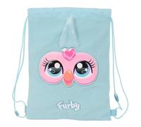 Safta FURBY - Junior Flat Bag Backpack, Ideal for Children of Different Ages, Comfortable and Versatile, Quality and Resistance, 26 x 34 cm, sky blue, M, Casual