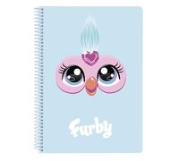 Safta FURBY - Notebook 80 A5 Sheets, Hard Cover, Ideal for Children of Different Ages, Comfortable and Versatile, Quality and Resistance, 15.5 x 22 cm, sky blue, M, Casual
