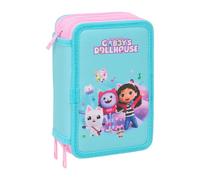 Safta Gabby´s Dollhouse 12.5x19.5x5.5 Cm Triple Pencil Case 37 Pieces