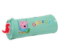 Safta GEORGE - Round School Pencil Case, Children's Pencil Case, Ideal for Children from 5 to 14 Years, Comfortable and Versatile, Quality and Resistance, 20 x 7 cm, Mint Green, mint green, Estándar,