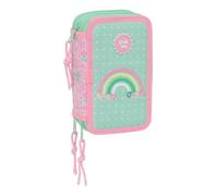 Safta GLOWLAB AMAZING - School Pencil Case with 37 Tools Included, Children's Pencil Case, Child, Ideal for Children from 5 to 14 Years, Comfortable and Versatile, Quality and Resistance, 12.5 x 5.5 x