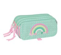 Safta GLOWLAB Amazing Triple Big Pencil Case, Children's Pencil Case, Ideal for School Age Children, Comfortable and Versatile, Quality and Resistance, 21.5 x 8 x 10 cm, Multicoloured, M, Casual