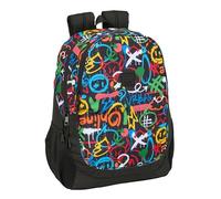 SAFTA GRAFFITI COLORS - Children's School Backpack, Ideal for Children of Different Ages, Comfortable and Versatile, Quality and Resistance, 32 x 16 x 44 cm