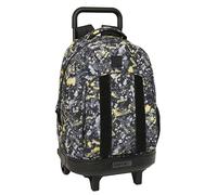 SAFTA Graffiti Splash - Large Backpack with Wheels, Compact, Removable, Ideal for Children of Different Ages, Comfortable and Versatile, Quality and Resistance, 33 x 22 x 45 cm