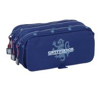 Safta Harry Potter Captain - Triple Big Pencil Case, Children's Pencil Case, Ideal for School Age Children, Comfortable and Versatile, Quality and Resistance, 21.5 x 8 x 10 cm, Navy, M, Casual