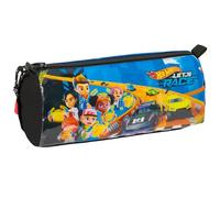 Safta Hot Wheels Let's Race - Pencil Case with Zip and Compartment, Children's Pencil Case, Ideal for School Age Children, Comfortable and Versatile, Quality and Resistance, 21 x 7 x 8 cm, Blue /