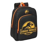 JURASSIC WORLD - Animated Children's School Backpack, Children's Backpack, Adaptable to Trolley, Ideal for School Children, Comfortable and Versatile, Quality and Resistance, 26 x 11 x 34 cm