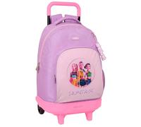 Safta K-pop Demon Hunters Iconic 33l Wheeled Backpack Pink Kids