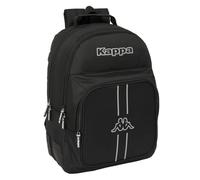 Safta Kappa Dark - Children's School Backpack, Ideal for Children of Different Ages, Comfortable and Versatile, Quality and Resistance, 32 x 15 x 42 cm, Black/White, M, Casual