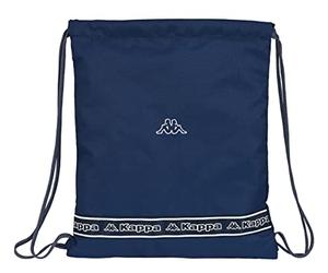 SAFTA Kappa - Large Flat Sack Backpack, Ideal for Children of Different Ages, Comfortable and Versatile, Quality and Strength, 35 x 40 cm, Navy Blue, Navy, Estándar, Casual