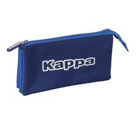 Safta Kappa Rain - Triple Pencil Case, Children's Pencil Case, Ideal for School Age Children, Comfortable and Versatile, Quality and Resistance, 22 x 3 x 12 cm, navy, M, Casual