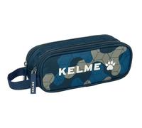 Safta KELME EPIC - Double Child's Pencil Case, Children's Pencil Case, Ideal for School Age Children, Comfortable and Versatile, Quality and Resistance, 21 x 6 x 8 cm, navy, M, Casual