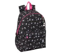 Safta KUROMI - Laptop Backpack 14.1 Inches, Ideal for Young People of Different Ages, Comfortable and Versatile, Quality and Resistance, 31 x 13 x 43 cm, black/fuchsia, M, Casual