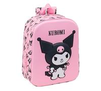 Safta KUROMI 3D Nursery Backpack, Adaptable to Cart, Easy Cleaning, Ideal for Children of Different Ages, Comfortable and Versatile, Quality and Resistance, 22 x 10 x 27 cm, pink, M, Casual