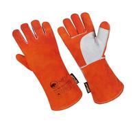 SAFTA Leather Welding Gloves Gauntlets - Heat Resistant Work Gloves with Kevlar Stitching for MIG, TIG & Stick Welding, Forge, Blacksmith & Metal Fabrication