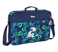 Safta M385, EL NIÑO Glassy-Extra School Wallet, Pencil Case, Shoulder Bag, Comfortable and Versatile, Quality and Resistance, 38 x 6 x 28 cm, Navy Blue Unisex Children, Standard, navy, Talla única