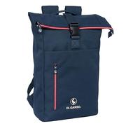 Safta M507 EL GANSO CLASSIC - Backpack with Flap for 15.6 Inch Laptop, Ideal for Different Ages, Comfortable and Versatile, Quality and Resistance, 28 x 13 x 42 cm, Navy Blue Unisex Children, navy,