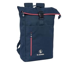 Safta M507 EL GANSO CLASSIC - Backpack with Flap for 15.6 Inch Laptop, Ideal for Different Ages, Comfortable and Versatile, Quality and Resistance, 28 x 13 x 42 cm, Navy Blue Unisex Children, navy,