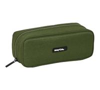 Safta M932, Dark Forest Pencil Case with Gusset, Children, Pencil Case, Ideal School Age, Comfortable and Versatile, Quality and Resistance, 21 x 8 x 8 cm Green Unisex Children, Khaki Green/Black,