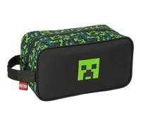 MINECRAFT TNT - Medium Shoe Rack, Multipurpose, Pencil Case, Sport, Extracurricular Shoes, Football, Comfortable and Versatile, 29 x 14 x 15 cm, multicoloured, M, Casual