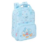 Safta MICKEY MOUSE BABY - Children's Backpack, Adaptable with Handles, Recyclable Fabric, Ideal for Children of Different Ages, Comfortable and Versatile, Quality and Resistance, 20 x 8 x 28 cm, light