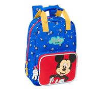 Safta MICKEY MOUSE GOOD DAY - Children's Backpack, with Handles, Adaptable to Cart, Ideal for Children of Different Ages, Comfortable and Versatile, Quality and Resistance, 20 x 8 x 28 cm, blue, M,