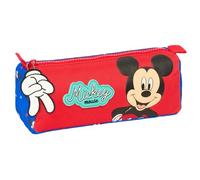 Safta MICKEY MOUSE GOOD DAY - Pencil Case with Zip and Compartment, Children's Pencil Case, Ideal for School Age Children, Comfortable and Versatile, Quality and Resistance, 21 x 7 x 8 cm, blue, M,