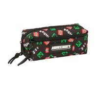 Safta Minecraft 22x8.5x6 Cm Triple Pencil Case
