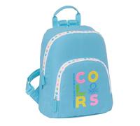 Safta M846 GLOWLAB Hearts - Mini Backpack for Daily Use, Ideal for Children of Different Ages, Comfortable and Versatile, Quality and Resistance, 25 x 13 x 30 cm, Light Pink Unisex Children (Pack of