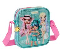 Safta RAINBOW HIGH PARADISE - Small Messenger Bag, Children's Messenger Bag, Ideal for Children from 5 to 14 Years, Comfortable and Versatile, Quality and Resistance, 16 x 4 x 18 cm, Turquoise Blue,