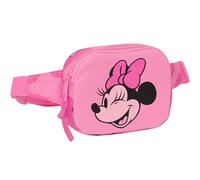 Safta MINNIE MOUSE LOVING - Children's Waist Bag, Ideal for Young People and Children of Different Ages, Comfortable and Versatile, Quality and Resistance, 14 x 4 x 11 cm, Pink, pink, Estándar, Casual