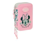 Safta Minnie Mouse Minty 12.5x19.5x5.5 Cm Triple Pencil Case