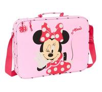 Safta MINNIE MOUSE NAIVE - Extra School Wallet, Pencil Case, Shoulder Bag, Comfortable and Versatile, Quality and Resistance, 38 x 6 x 28 cm, light pink, M, Casual