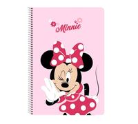 Safta MINNIE MOUSE NAIVE - Notebook 80 Sheets, Hard Cover, Ideal for Children of Different Ages, Comfortable and Versatile, Quality and Resistance, 21.5 x 31 cm, light pink, M, Casual