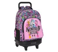 Safta Compact Monster High Drama Wheeled Backpack